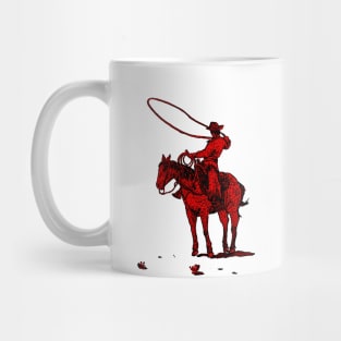 Roping the World ,Cowboy on horse 1 Mug